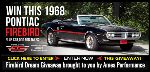 Win this 1968 Firebird or 1968 GTO!